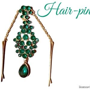 New Gorgeous Hair Pins, Color: Jade